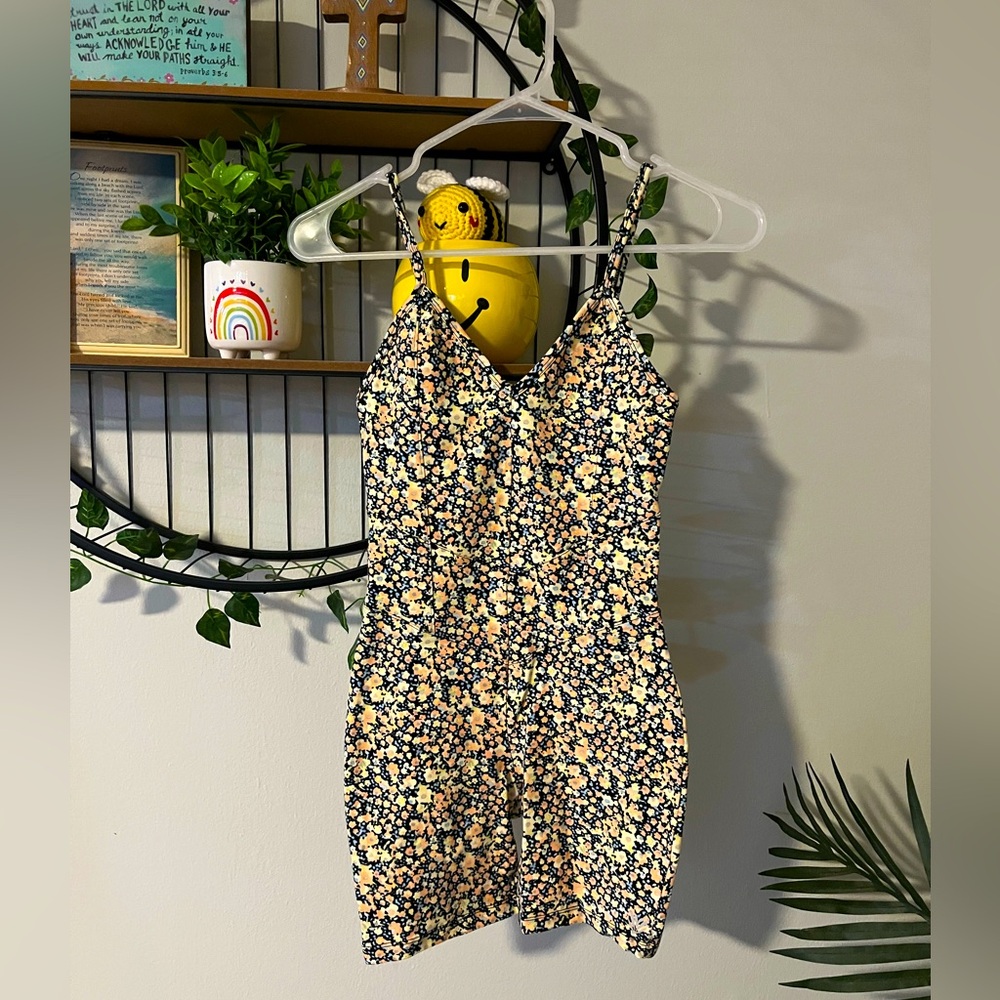 Floral Activewear Romper